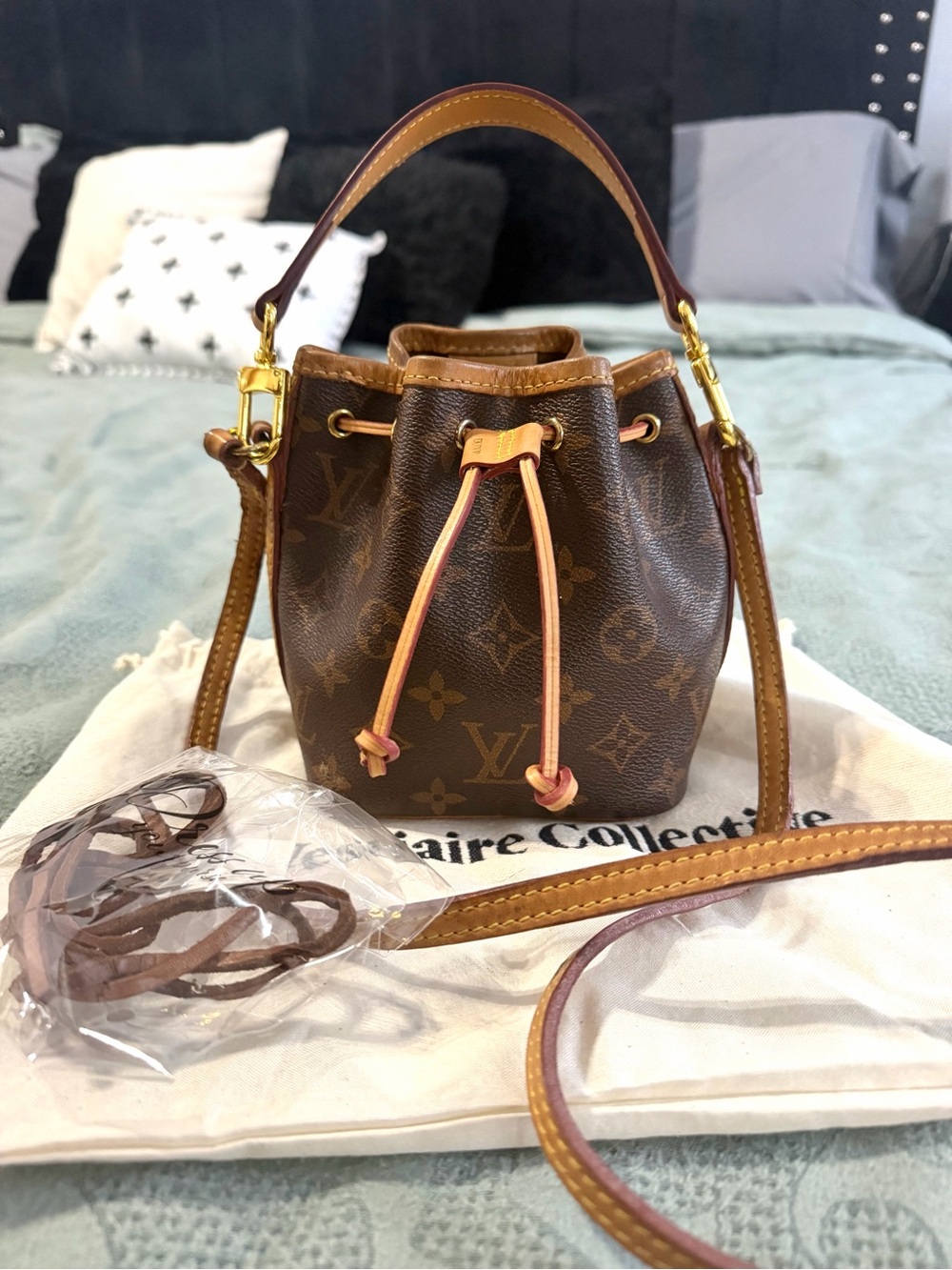 Louis Vuitton Monogram Nano Noé Vintage mini Bucket Bag